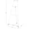 57" Clear Acrylic Plastic Adjustable 7-Tier Display Easel with Silver Accents & Chain Support